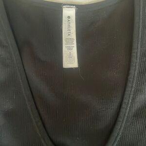 Athleta ribbed black tank. Excellent condition